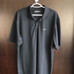 MENS Nike Golf Dri Fit Polo Navy Blue XL